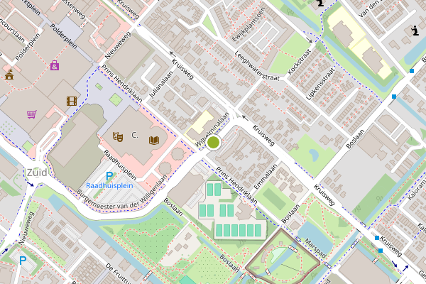 Ambulance-melding op Wilhelminalaan, Hoofddorp op 19 juni, kaart-overzicht