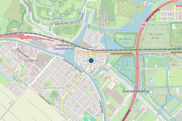 Politie-melding op A200 Re, Halfweg op 19 juni, kaart-overzicht