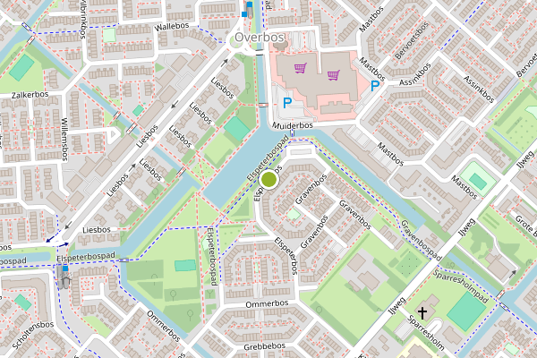 Ambulance-melding op Elspeterbos, Hoofddorp op 20 juni, kaart-overzicht
