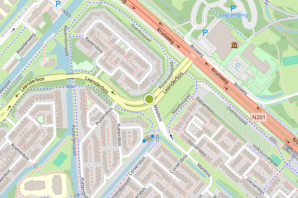 Ambulance-melding op Leenderbos, Hoofddorp op 20 juni, kaart-overzicht