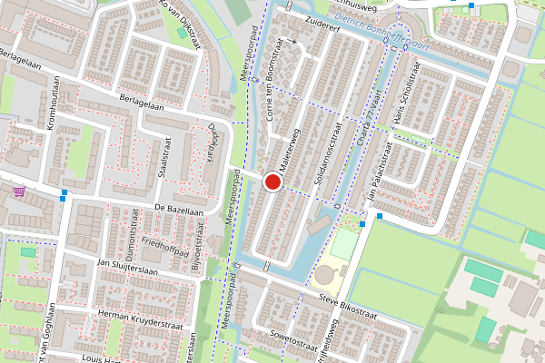 Brandweer-melding op Václav Havelpad, Haarlem op 21 juni, kaart-overzicht