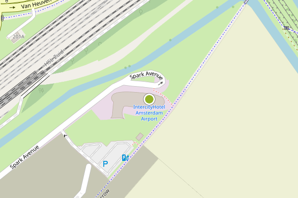 Ambulance-melding op Spark Avenue, Hoofddorp op 21 juni, kaart-overzicht