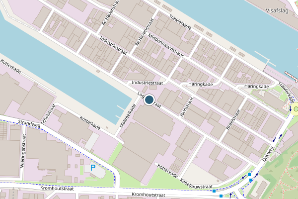 Politie-melding op Loggerstraat, IJmuiden op 21 juni, kaart-overzicht