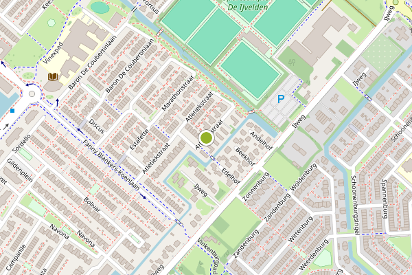 Ambulance-melding op Atletiekstraat, Hoofddorp op 22 juni, kaart-overzicht