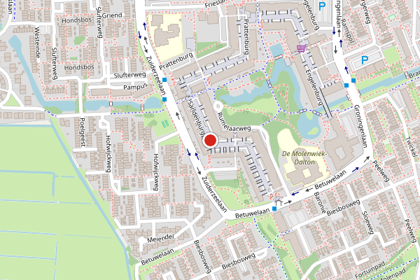Brandweer-melding op Sandenburg, Haarlem op 22 juni, kaart-overzicht
