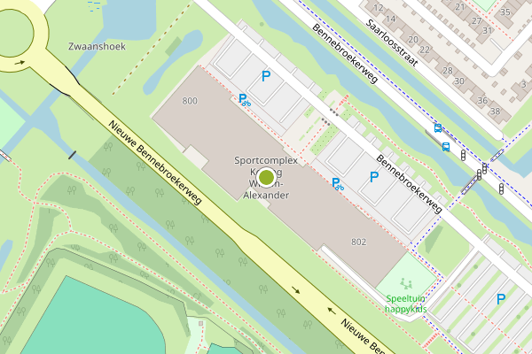 Ambulance-melding op Bennebroekerweg, Hoofddorp op 22 juni, kaart-overzicht