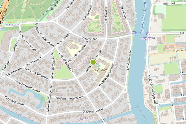 Ambulance-melding op Anna van Burenlaan, Haarlem op 22 juni, kaart-overzicht
