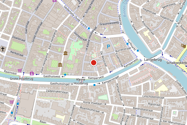 Brandweer-melding op Lange Hofstraat, Haarlem op 23 juni, kaart-overzicht