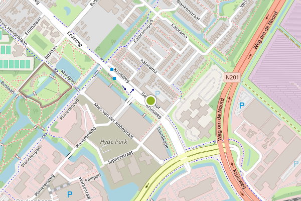 Ambulance-melding op Gemaalhof, Hoofddorp op 23 juni, kaart-overzicht