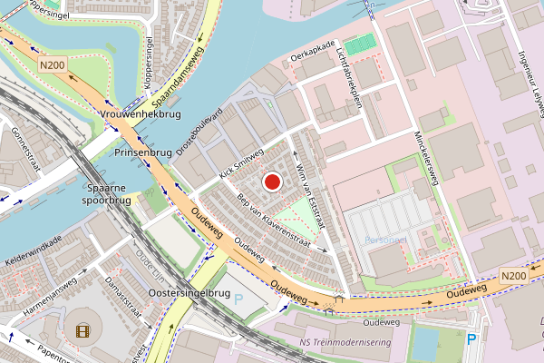 Brandweer-melding op Wout Wagtmanserf, Haarlem op 23 juni, kaart-overzicht
