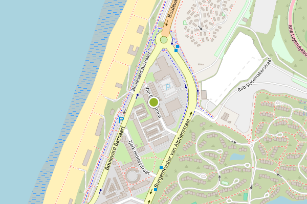 Ambulance-melding op van Galenstraat, Zandvoort op 24 juni, kaart-overzicht