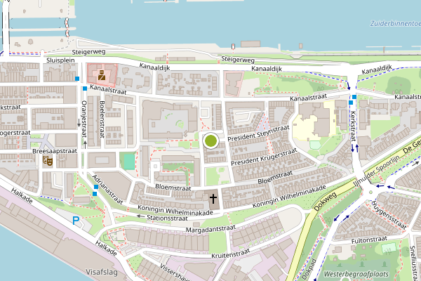 Ambulance-melding op President Steynstraat, IJmuiden op 23 juni, kaart-overzicht