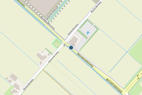 Politie-melding op Bennebroekerweg, Nieuw-Vennep op 24 juni, kaart-overzicht