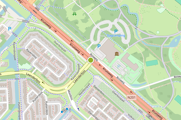 Ambulance-melding op Leenderbos, Hoofddorp op 24 juni, kaart-overzicht