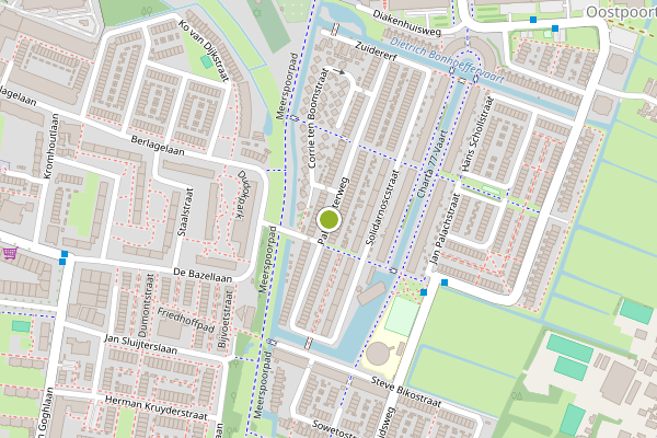 Ambulance-melding op Pal Maleterweg, Haarlem op 24 juni, kaart-overzicht