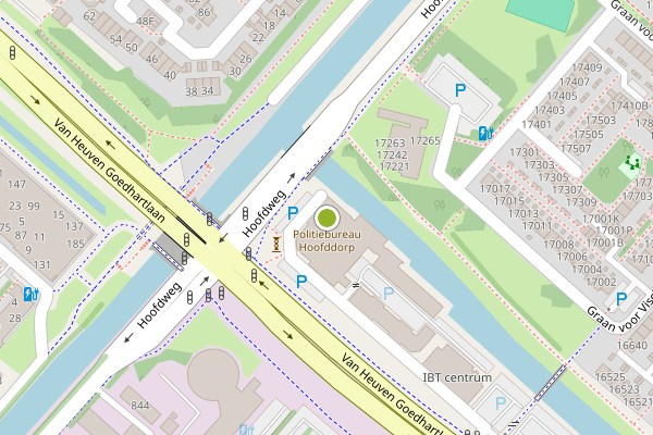 Ambulance-melding op Hoofdweg, Hoofddorp op 24 juni, kaart-overzicht