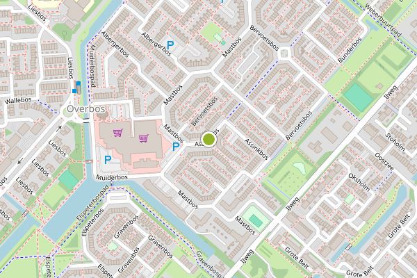 Ambulance-melding op Assinkbos, Hoofddorp op 24 juni, kaart-overzicht