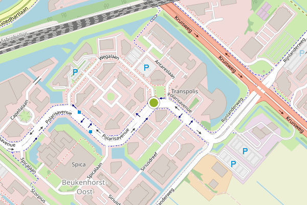 Ambulance-melding op Wegalaan, Hoofddorp op 24 juni, kaart-overzicht