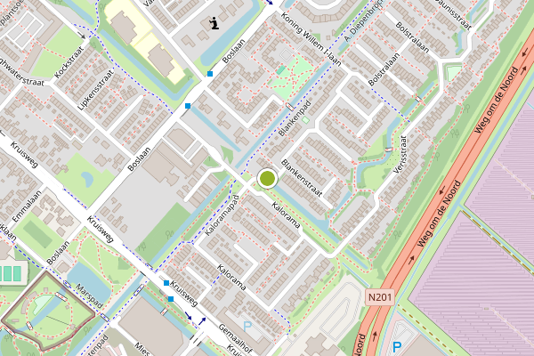 Ambulance-melding op Blankenstraat, Hoofddorp op 25 juni, kaart-overzicht