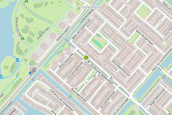 Ambulance-melding op Ina Boudier-Bakkerdreef, Hoofddorp op 25 juni, kaart-overzicht