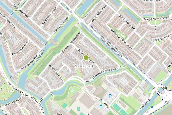 Ambulance-melding op Prinses Alexialaan, Hoofddorp op 25 juni, kaart-overzicht