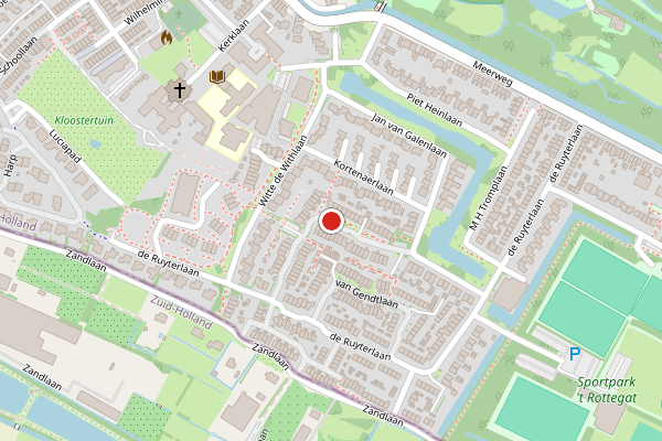 Brandweer-melding op Abraham van der Hulstln, Bennebroek op 26 juni, kaart-overzicht
