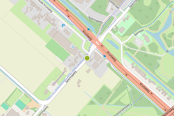 Ambulance-melding op Spieringweg, Cruquius op 26 juni, kaart-overzicht