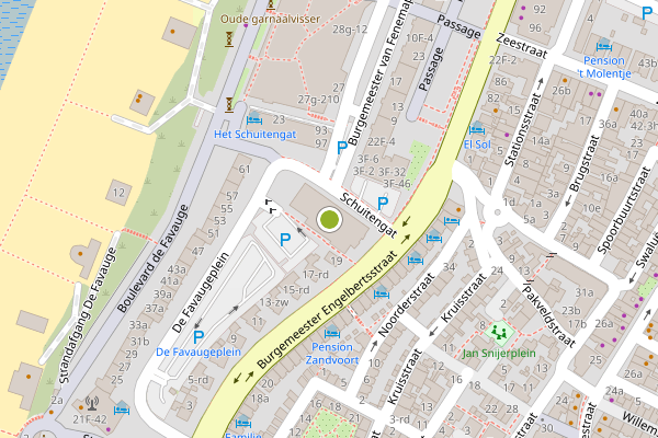 Ambulance-melding op Burgemeester Engelbertsstraat, Zandvoort op 26 juni, kaart-overzicht
