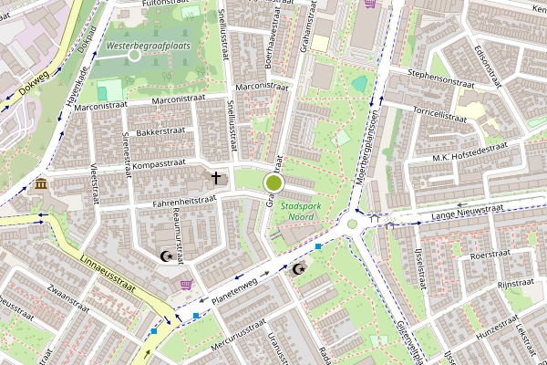 Ambulance-melding op Grahamstraat, IJmuiden op 26 juni, kaart-overzicht