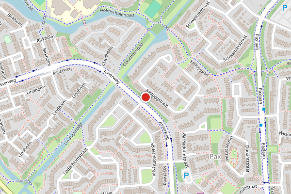 Brandweer-melding op Kelloggstraat, Hoofddorp op 26 juni, kaart-overzicht