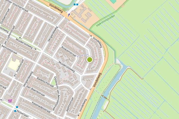 Ambulance-melding op Roemer Visscherstraat, Haarlem op 27 juni, kaart-overzicht