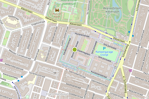 Ambulance-melding op Ritmeesterstraat, Haarlem op 27 juni, kaart-overzicht
