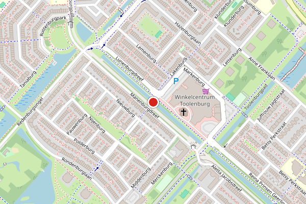 Brandweer-melding op Markenburg, Hoofddorp op 27 juni, kaart-overzicht