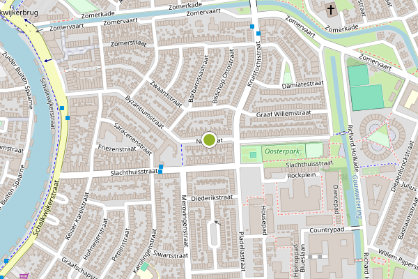 Ambulance-melding op Nijlstraat, Haarlem op 27 juni, kaart-overzicht