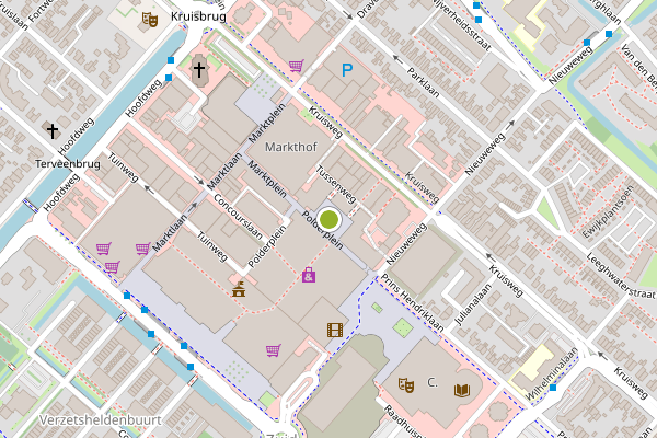 Ambulance-melding op Polderplein, Hoofddorp op 27 juni, kaart-overzicht