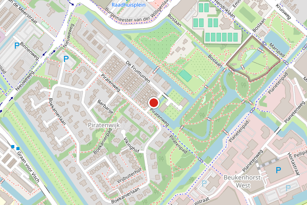 Brandweer-melding op De Fruittuinen, Hoofddorp op 27 juni, kaart-overzicht