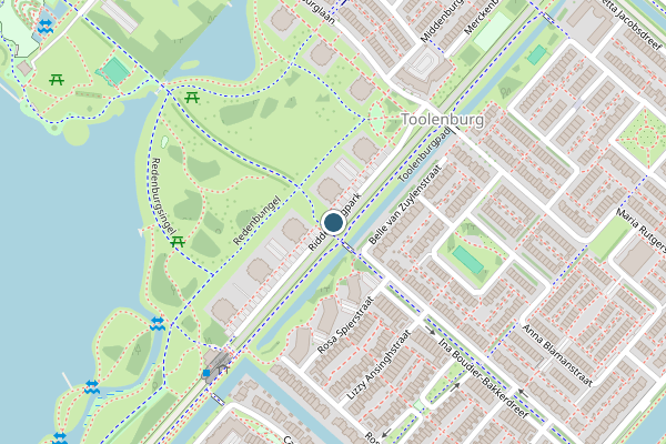 Politie-melding op Ridderburgpark, Hoofddorp op 27 juni, kaart-overzicht