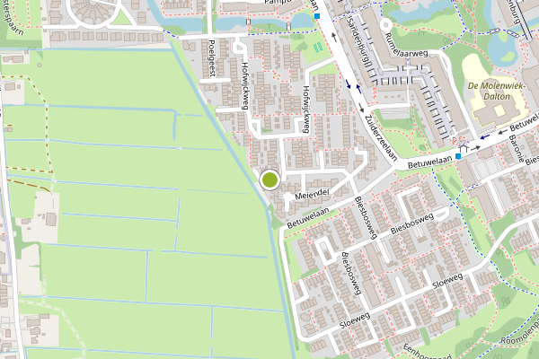Ambulance-melding op Poelgeest, Haarlem op 27 juni, kaart-overzicht